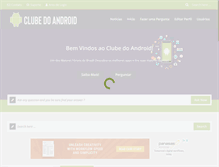Tablet Screenshot of clubedoandroid.com.br